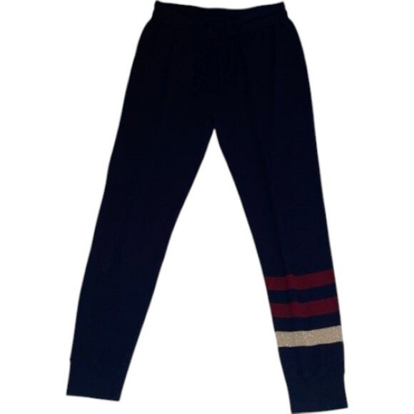 Sundry navy blue with red and cream stripe jogger pants size 3 - Picture 1 of 5